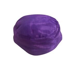Vintage NOS Masonic Satin solid purple Bonet-